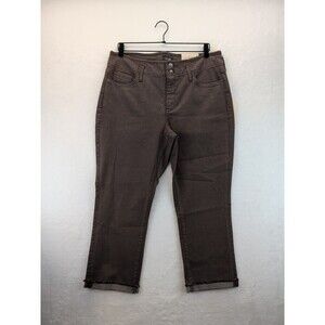 NYDJ Cool Embrace Chloe Capri Hollywood Women's Size 12 Punch Lift Tuck Tech NWT